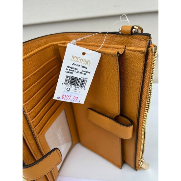 Michael kors wristlet double zip phone wallet marigold - Picture 8 of 8
